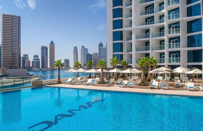 דובאי Damac Maison Prive Deluxe Studio With Burj-Khalifa View מראה חיצוני תמונה